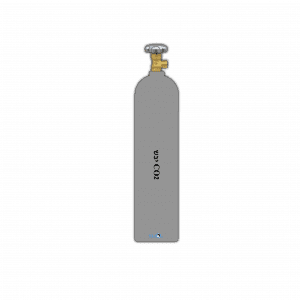 מיכל CO2 אלומיניום 1.6 ק"ג ללא מידות